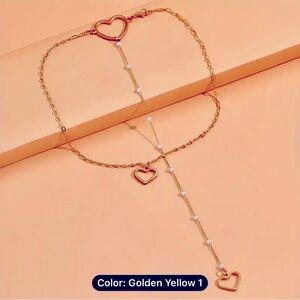 Sexy Gold Heart Back Chain